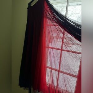 ❤️Authentic Vintage Y2K Gothic layered tulle circle skirt Dark Femme, Romantic,